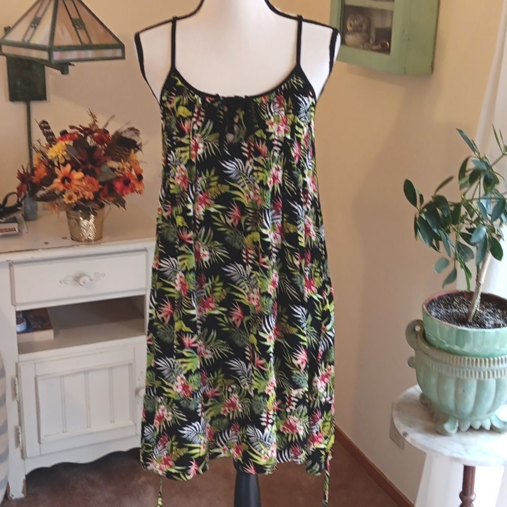 NWT Salty Lemon A-Line Sundress. Tropical, Coastal, Beachy